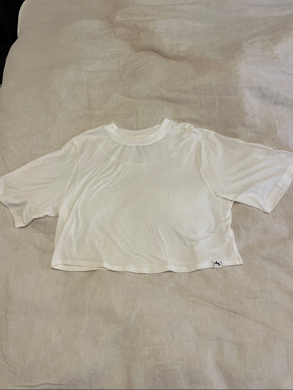 JoyLab White Cropped Short-Sleeve Tee